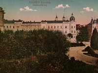 Akademički trg (današnji Trg Josipa Juraja Strossmayera), razglednica